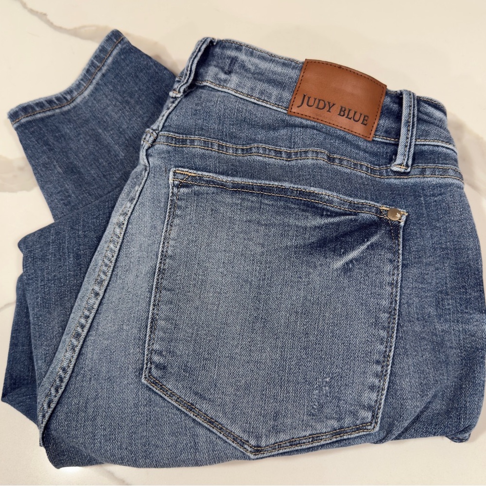 Judy Blue women's JB88767 MD High‎ Waist Tummy Control Skinny Jeans size 14W
